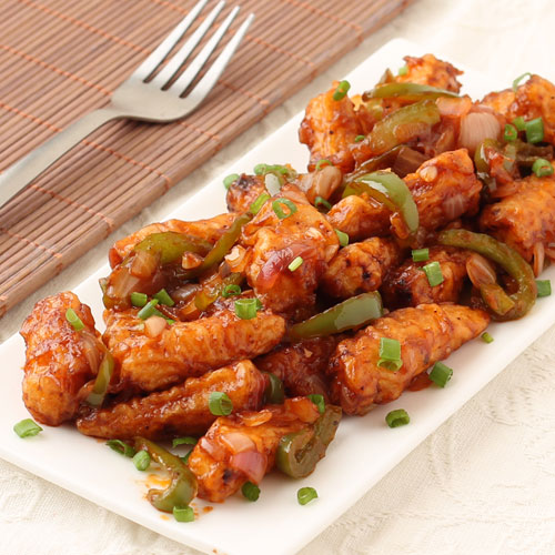 Baby Corn Manchurian, Indo-Chinese street food at Dilli-6 San Ramon