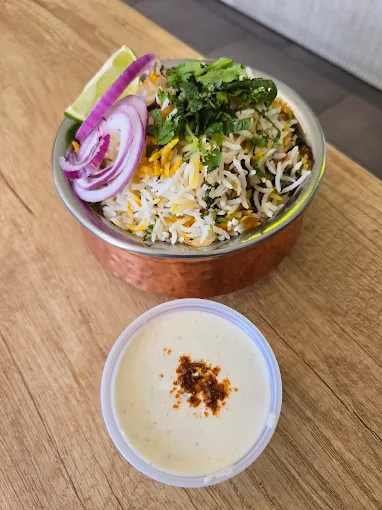 Biryani, aromatic Indian rice dish at Dilli-6 San Ramon Bay Area